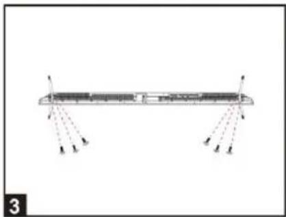EDENWOOD ED75EA04UHD-RE - Installing the Stands - 3