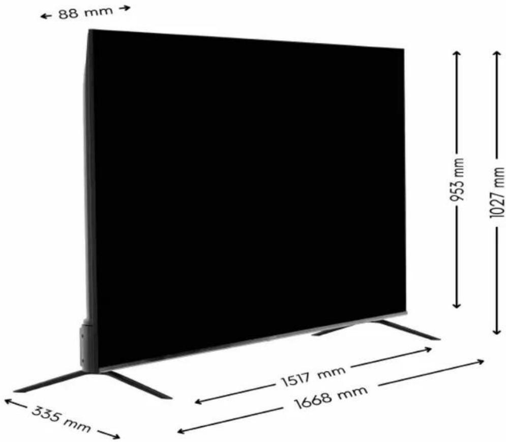 EDENWOOD ED75EA04UHD-RE - Product overview - 1