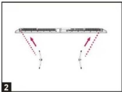 EDENWOOD ED75EA04UHD-RE - Installing the Stands - 2