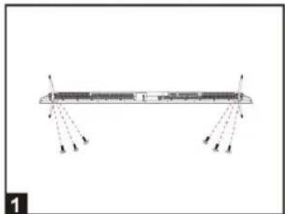 EDENWOOD ED75EA04UHD-RE - Installatie van de standaards - 1