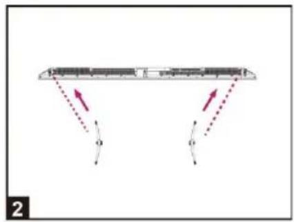 EDENWOOD ED75EA04UHD-RE - Installation des supports - 1
