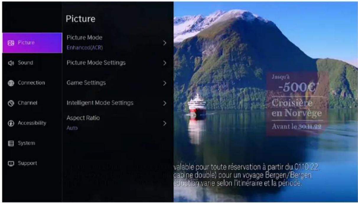 EDENWOOD ED75EA04UHD-RE - Adjust image quality - 1