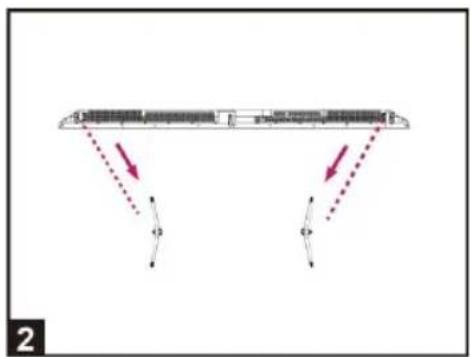 EDENWOOD ED75EA04UHD-RE - Installation des supports - 4