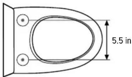 Brondell Swash SE400 - Product Dimensions - 3