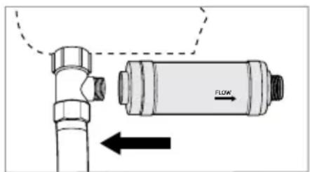 Brondell Swash SE400 - External Bidet Filter Installation - 2