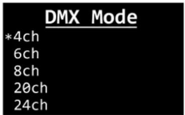 INFINITY Raccoon W40/4 - Mode DMX - 1