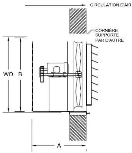 Canarm XB24 - Ventilateur d'extraction mural avec cabinet, protection arrière et volet - 1