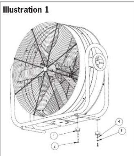 Canarm HVR24 - Assemblage avec roue : (voir illustration 3) - 1