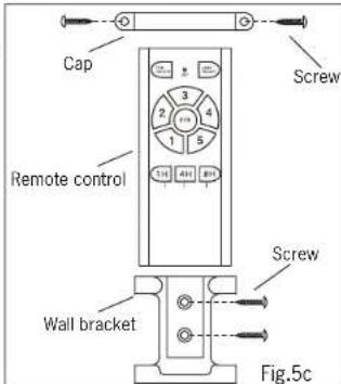 Canarm CP120 - INSTALLING THE REMOTE CONTROL WALL BRACKET - 1