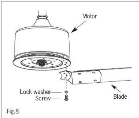 Canarm CP120 - MOUNTING BLADES TO MOTOR - 1