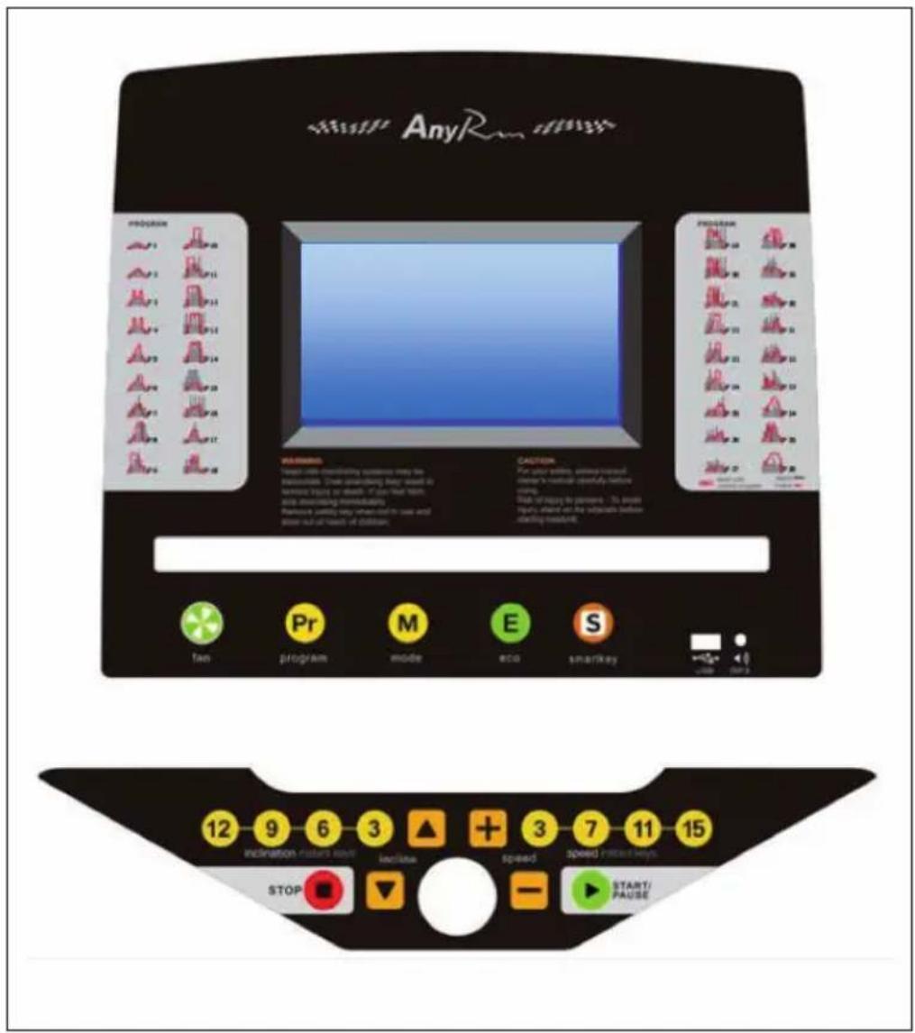 Capital Sports Infinity Pro 4.0 - PANEL DE CONTROL Y FUNCIONES DE LOS BOTONES - 1