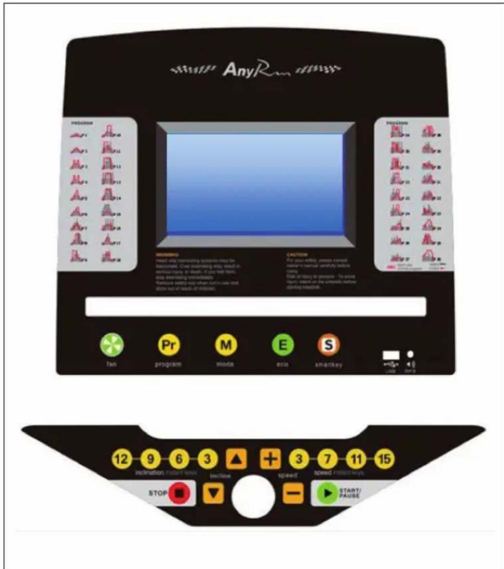 Capital Sports Infinity Pro 4.0 - BEDIENFELD UND TASTENFUNKTIONEN - 1