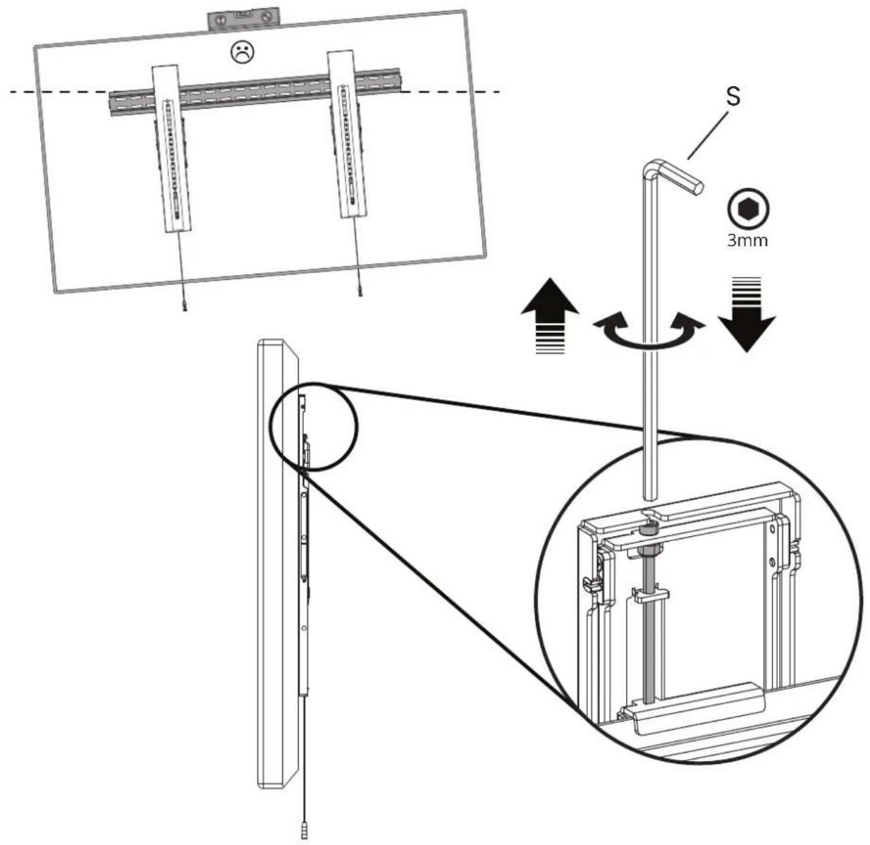 Kanto PT405 - 5a. Mount Wall Plate Assembly (Wood Stud Wall) Montez l'ensemble de plaque murale (montant en bois) Monte el ensamblaje de la placa de pared (muro de madera) - 2