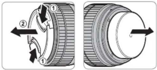 FUJIFILM XC 13-33mm f/3.5-6.3 OIS - Fjerning av dekselet - 1