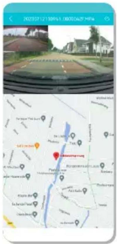 Nordväl DC101-2K - Toon GPS locatie tijdens opnames in de app - 4