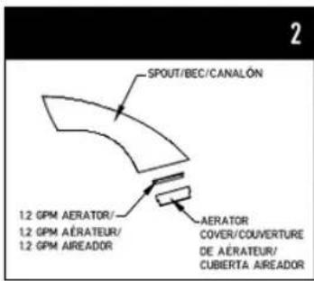 Vigo VG01028 - FLOW RATE REGULATIONS/RÈGLEMENT DE DÉBIT/NORMAS DE CAUDAL - 1