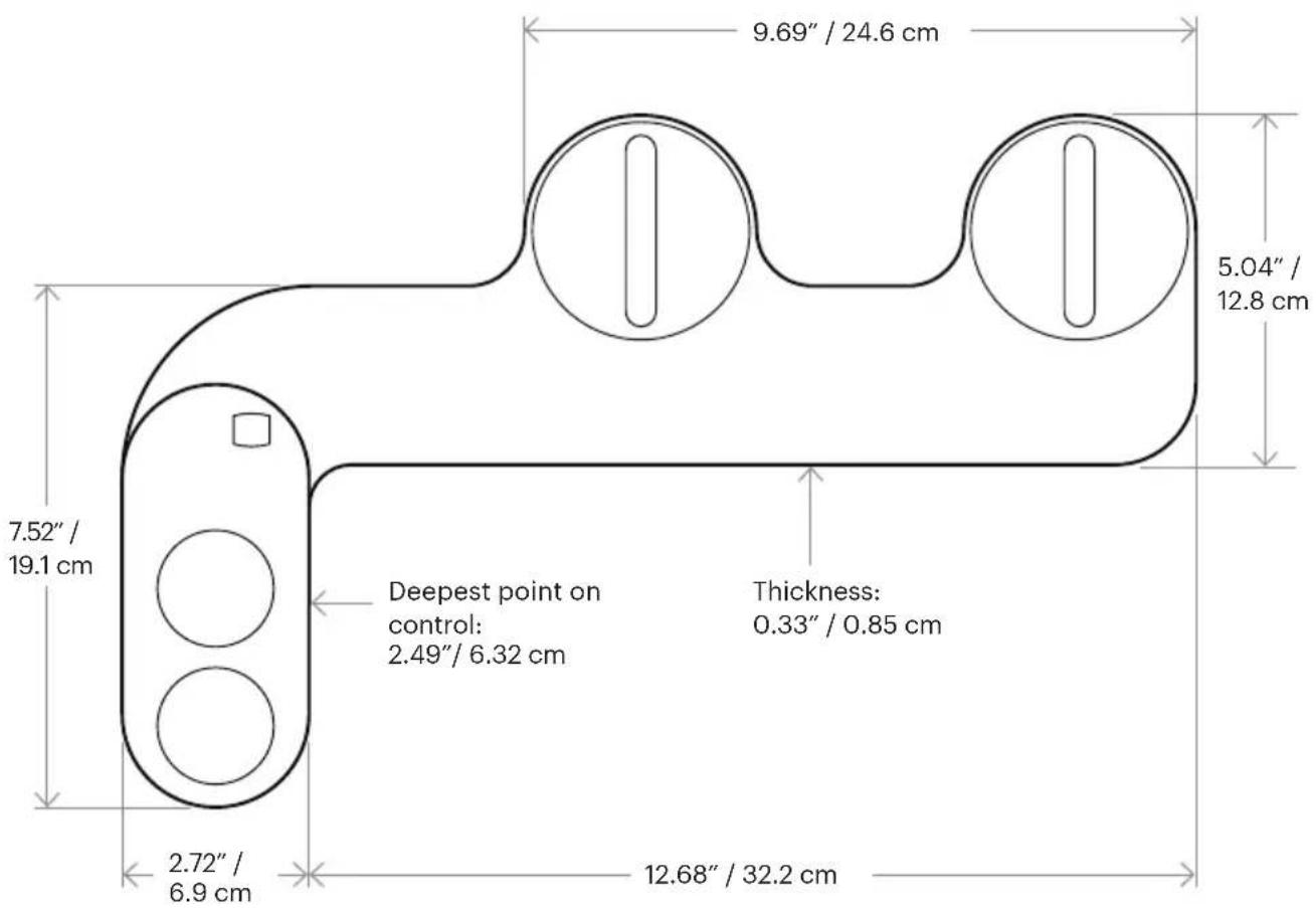 Brondell SSE-25 - Product Dimensions - 1