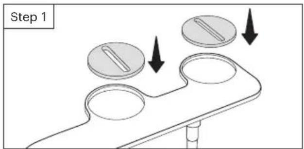 Brondell SSE-25 - Install adjustable mounting brackets into the bidet attachment - 1