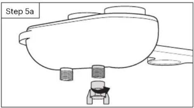 Brondell SSE-25 - Install the hot water supply cap - 1