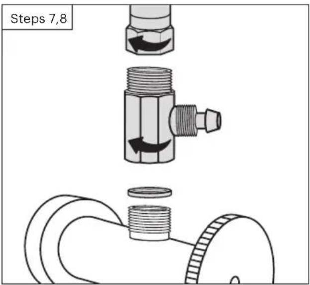 Brondell SSE-25 - Disconnect the hot water supply - 2