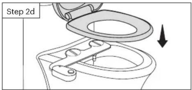Brondell SSE-25 - Install bidet attachment on toilet - 2