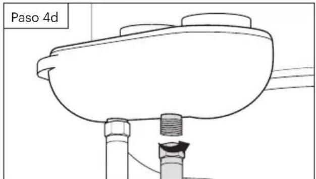 Brondell SSE-25 - Conecte el tubo del agua caliente al accesorio para bidé (solo para doble temperatura). - 3