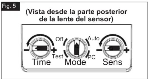 Vaxcel Ridge T0728 - Opciones de personalización Retraso de apagado - 2