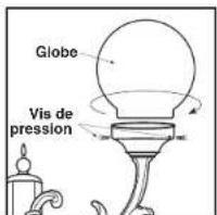 Craftmade Canon ZA3625 - Mise en place de l'ampoule et montage du chapeau - 4