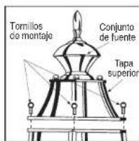 Craftmade Armstrong ZA4115 - Instalación de la bombilla y de la tapa superior - 2