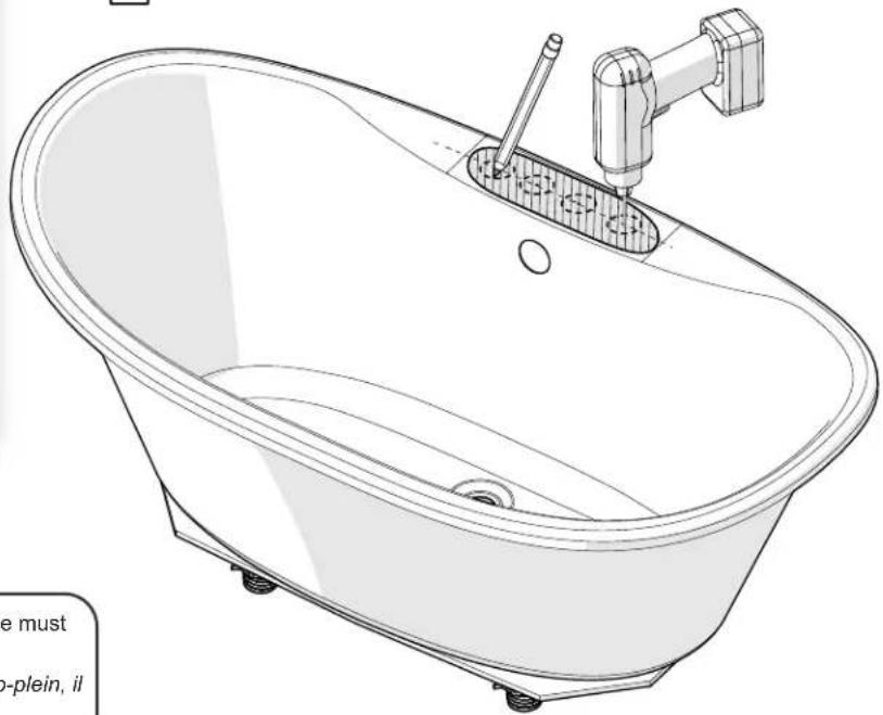 Maax 103903 - Bathtub skirt and drain positioning Positionnement de la jupe de la baignoire et du drain - 7