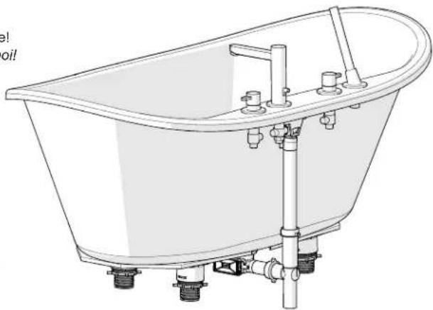 Maax 103903 - STEP ÉTAPE 5 Bathtub preparation and installation Preparation et installation de la baignoire - 3