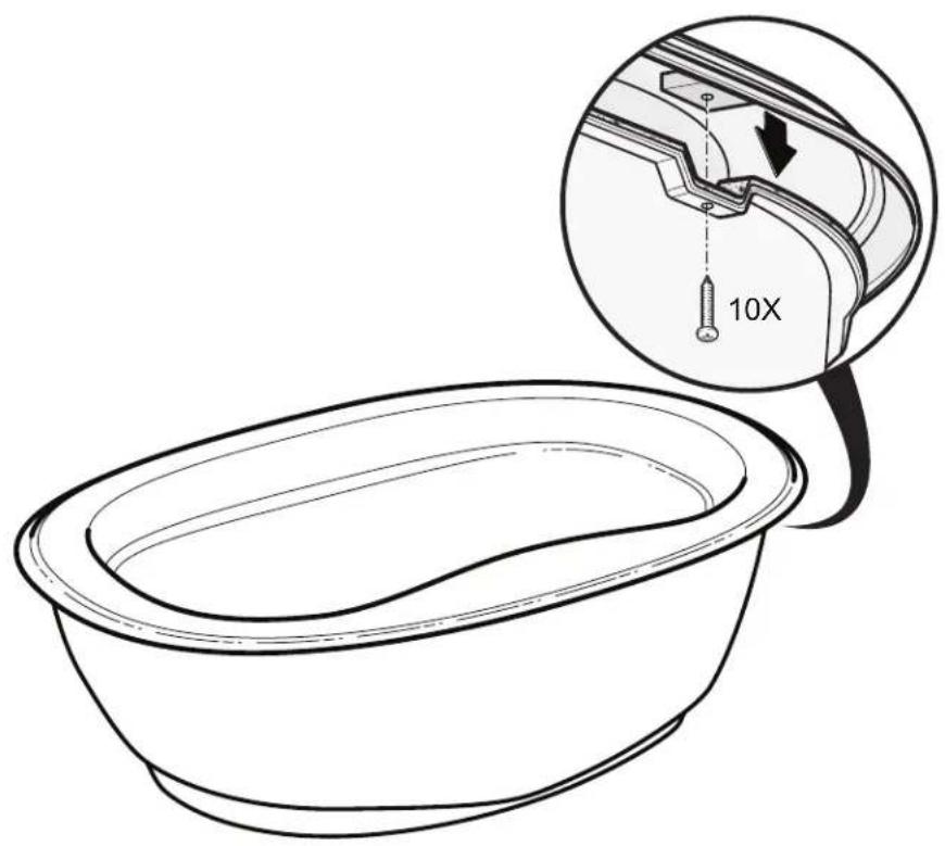 Maax 103903 - THIS STEP IS FOR THE SOUVENIR BATHTUB 106619 ONLY CETTE ÉTAPE EST POUR LA BAIGNOIRE SOUVENIR 106619 SEULEMENT - 2