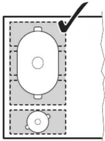 IKEA HÖGKLASSIG 404.678.26 - Posizione corretta delle pentole: - 3