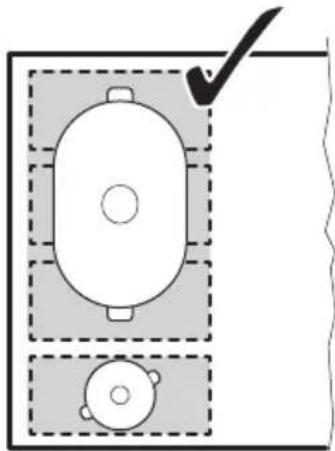 IKEA HÖGKLASSIG 404.678.26 - Bonne position du écipient : - 1