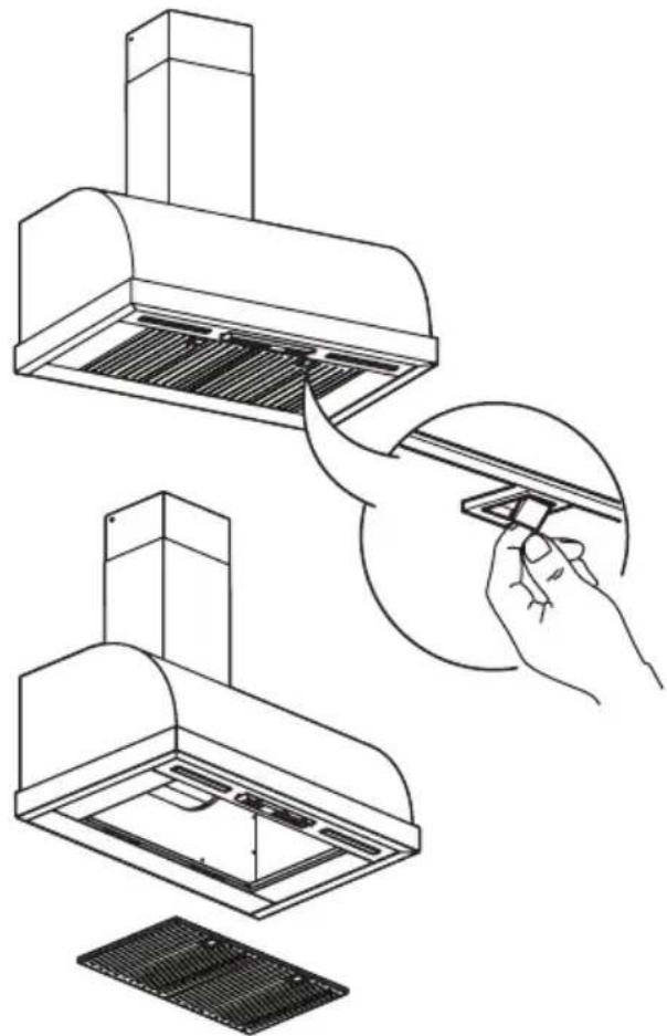 IKEA UNGDOMLIG 504.621.40 - Grease filter maintenance: - 1