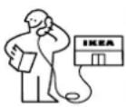 IKEA LUMNÄS 305.728.56 - Hið sérstaka PJÓNUSTUBORD heimilistækja frá IKEA - 1