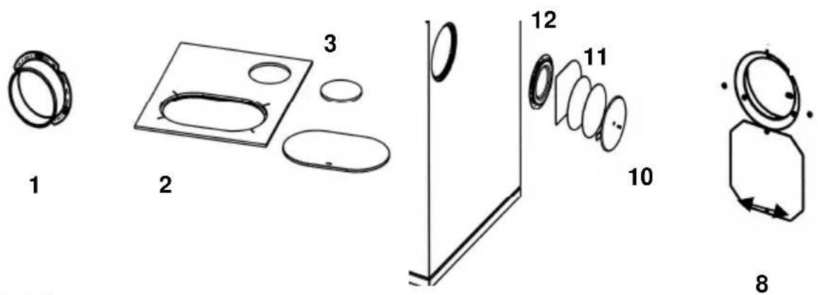 Wamsler W2-90 - Oldalsó csatlakozás (1. kép) - 1