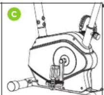 VirtuFit HTR100 - To adjust the foot straps, follow the steps below: - 3