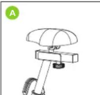 VirtuFit HTR100 - To adjust the foot straps, follow the steps below: - 1