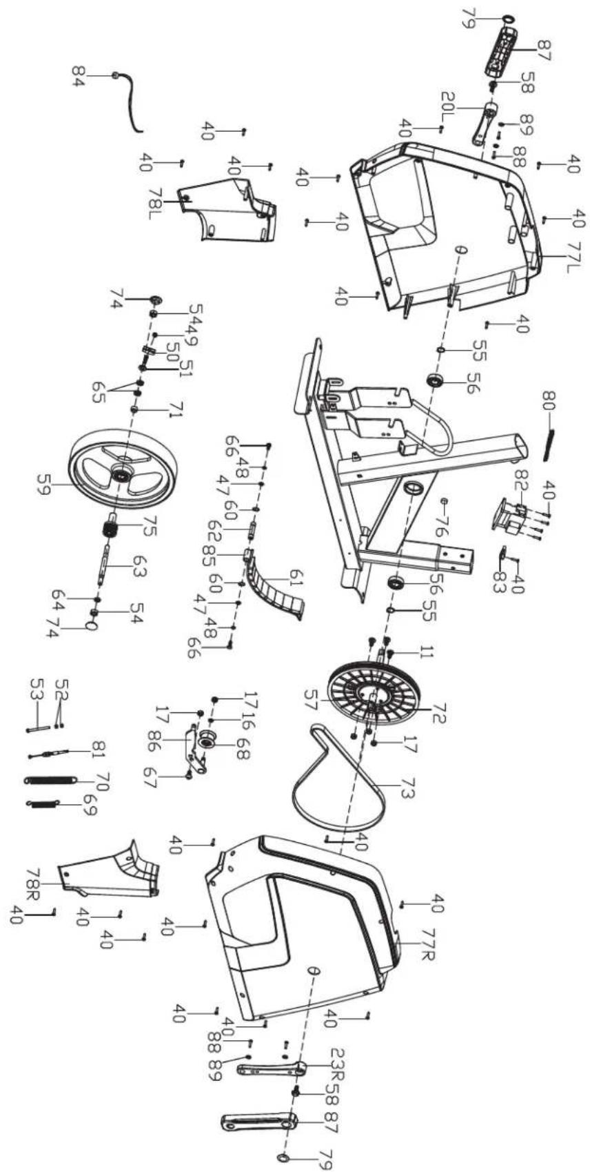 VirtuFit HTR200i - Kézi érzékelők - 1