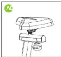 VirtuFit HTR200i - Pentru a regla curelele pentru picioare, urmati paşii de mai jos: - 1