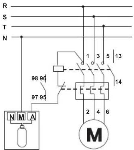Fantini Cosmi A95B - СХЕМА СОЕДИНЕНИЯ ДЛЯ НАСОСА ЗАПОЛНЕНИЯ - 1