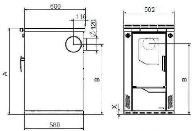 Wamsler W2-50 - Dimensions - 1