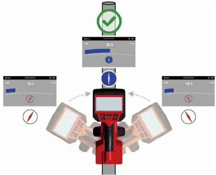 MILWAUKEE M12 PL-0C - Página do menu rastreamento do cabo - 3