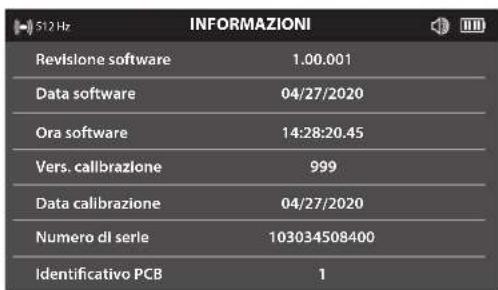 MILWAUKEE M12 PL-0C - Pagina di menu INFORMAZIONI - 1