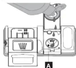 IKEA LAGAN 306.273.64 - Fylling av skyllemiddeldispenseren - 2