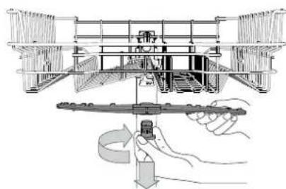 IKEA LAGAN 306.273.64 - Cleaning the spray arms - 1