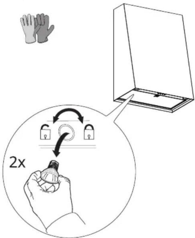 IKEA FIVELSBO 806.203.22 - Utbyte av lampor - 1