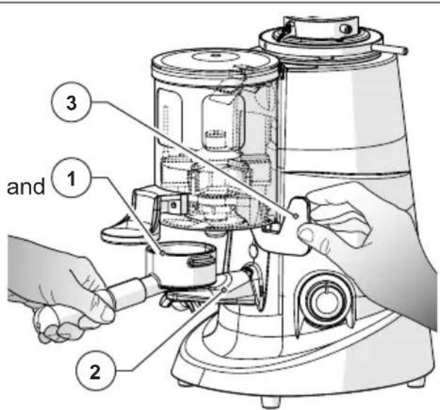 Fiorenzato F71 DK - Dose extraction (only on coffee grinder-dosers) - 1