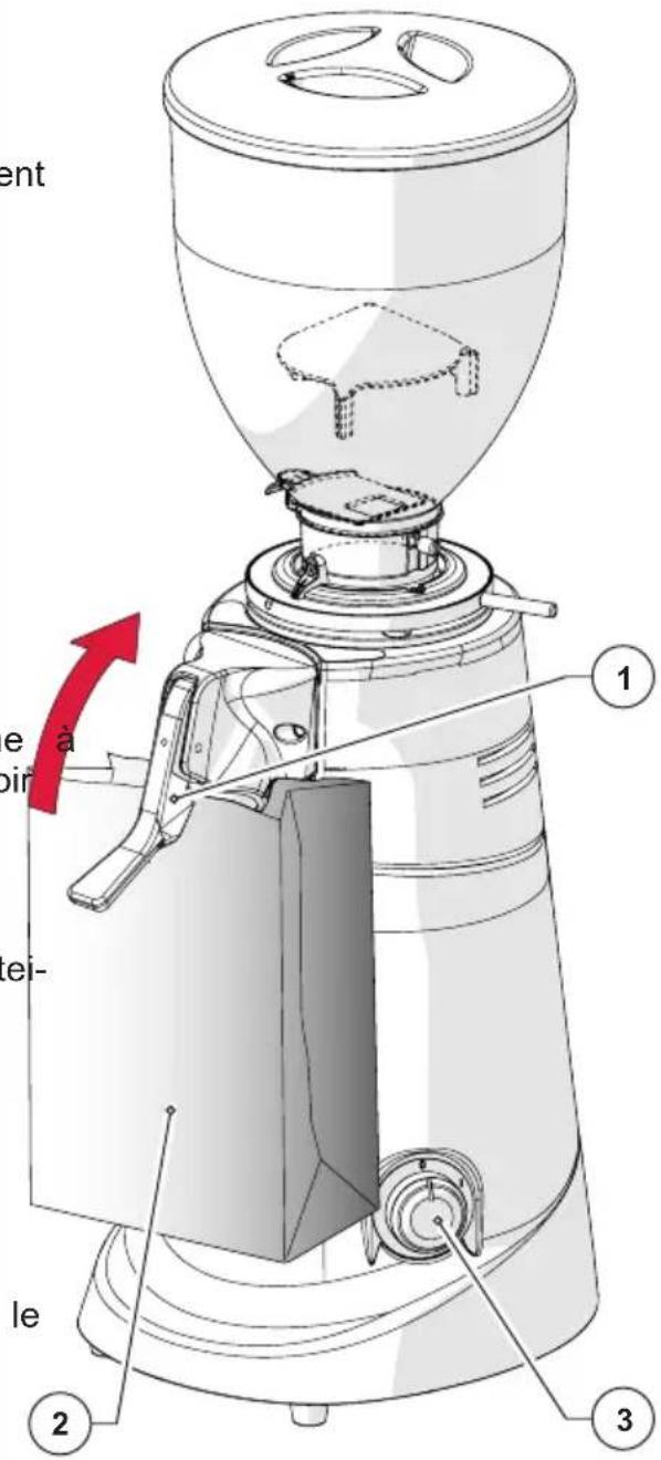 Fiorenzato F71 DK - Collecte du café moulu (uniquement sur les moulins à caffe) - 1